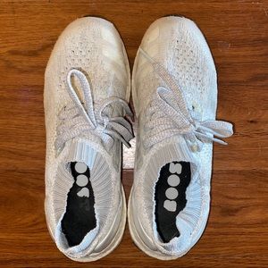 Adidas women’s Uncaged Cloud White UltraBoosts